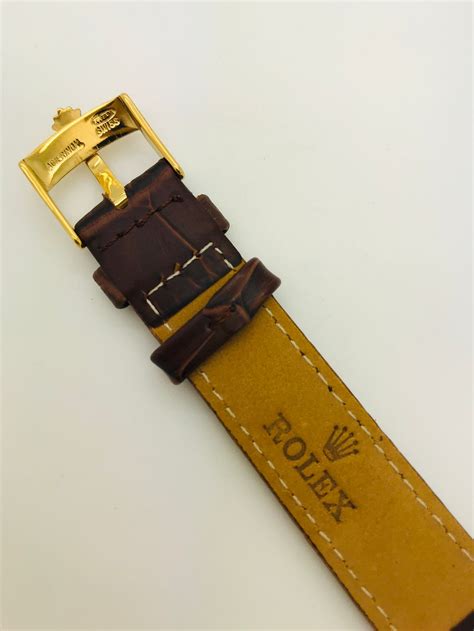 fake leather strap rolex|authentic Rolex leather strap.